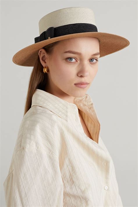 gucci wide brim hat|gucci sun hat straw.